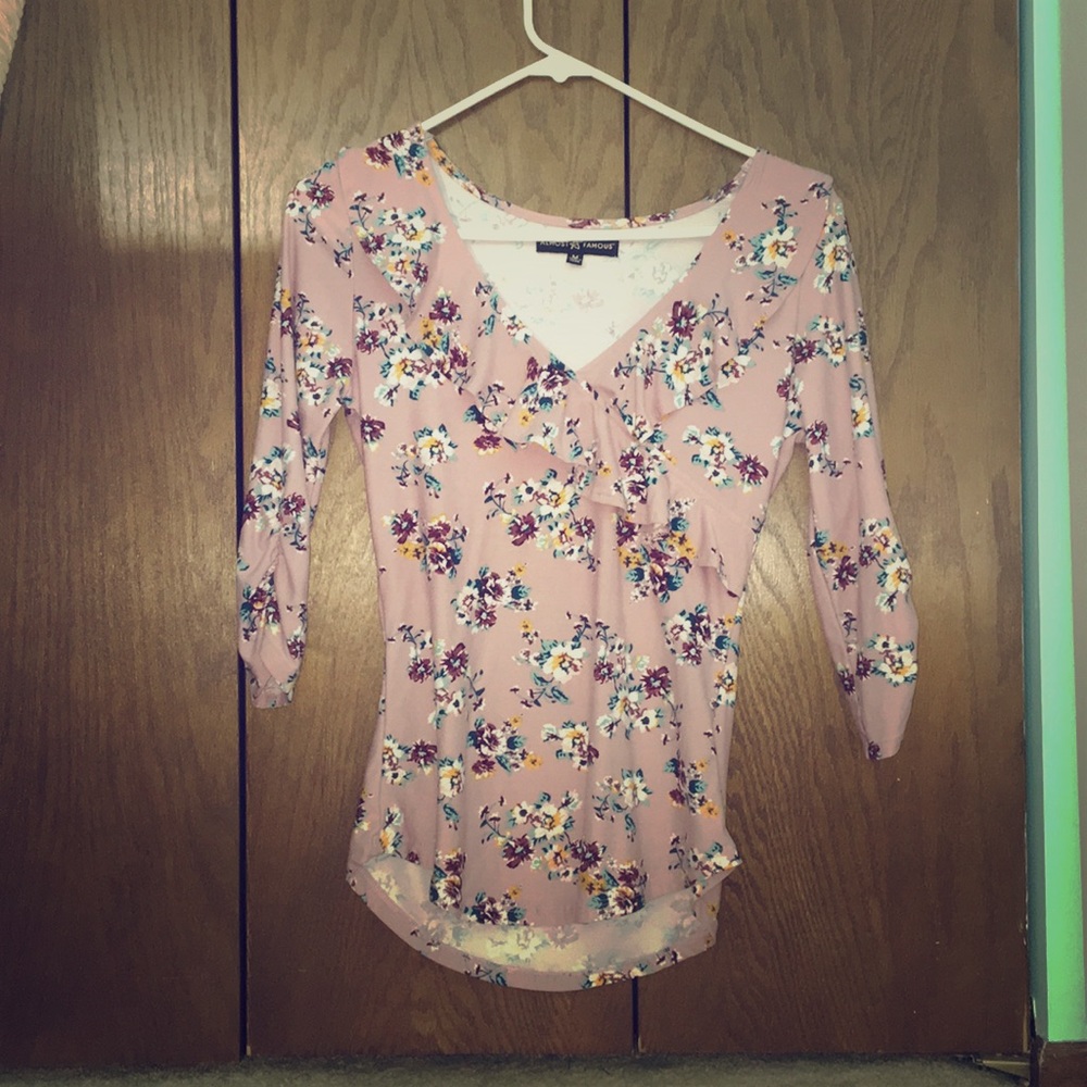Women’s medium blouse pink floral